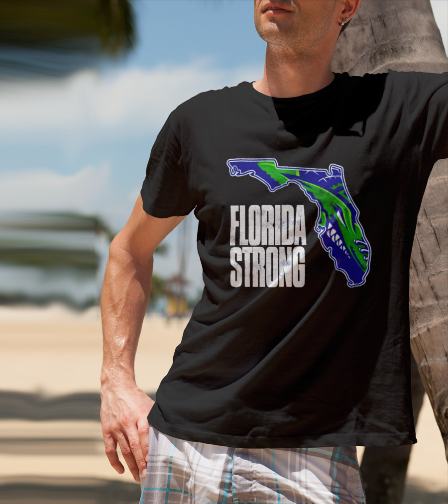 Florida Everblades Florida Strong Map T-Shirt