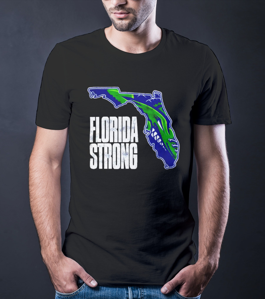 Florida Everblades Florida Strong Map T-Shirt