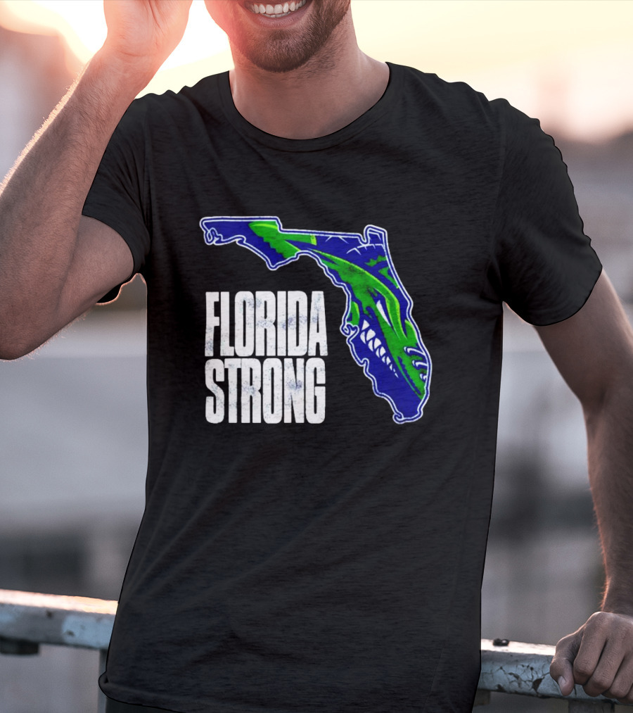Florida Everblades Florida Strong Map T-Shirt
