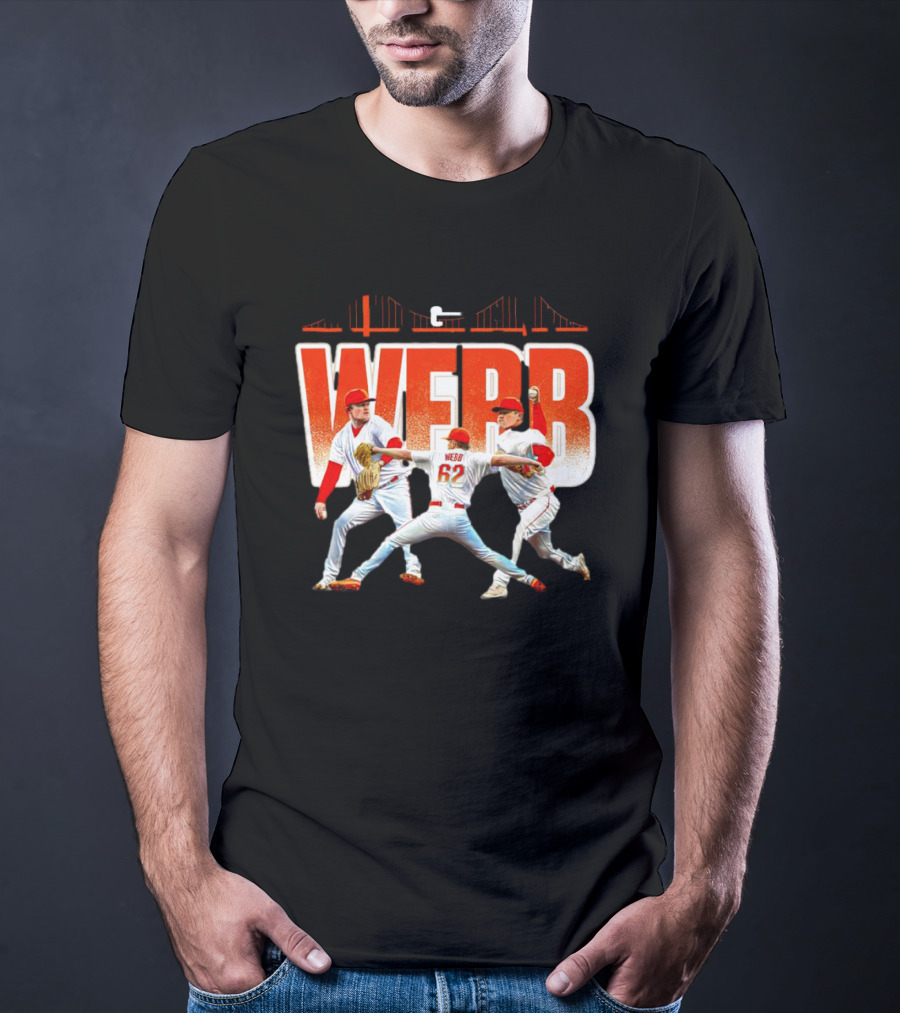Logan Webb Baseball Action Trio 62 T-Shirt