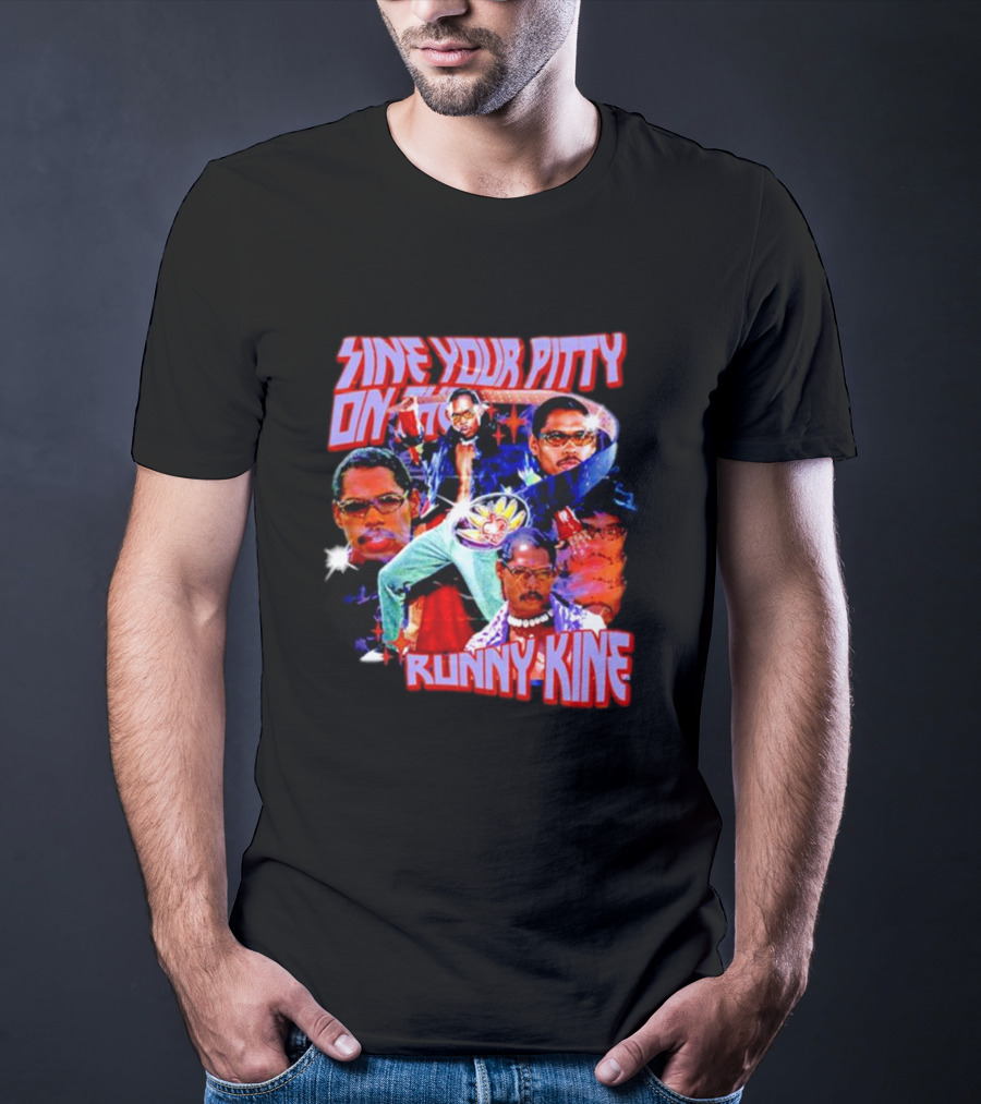 Sine Your Pitty On The Runny Kine Pootie Tang Collage T-Shirt