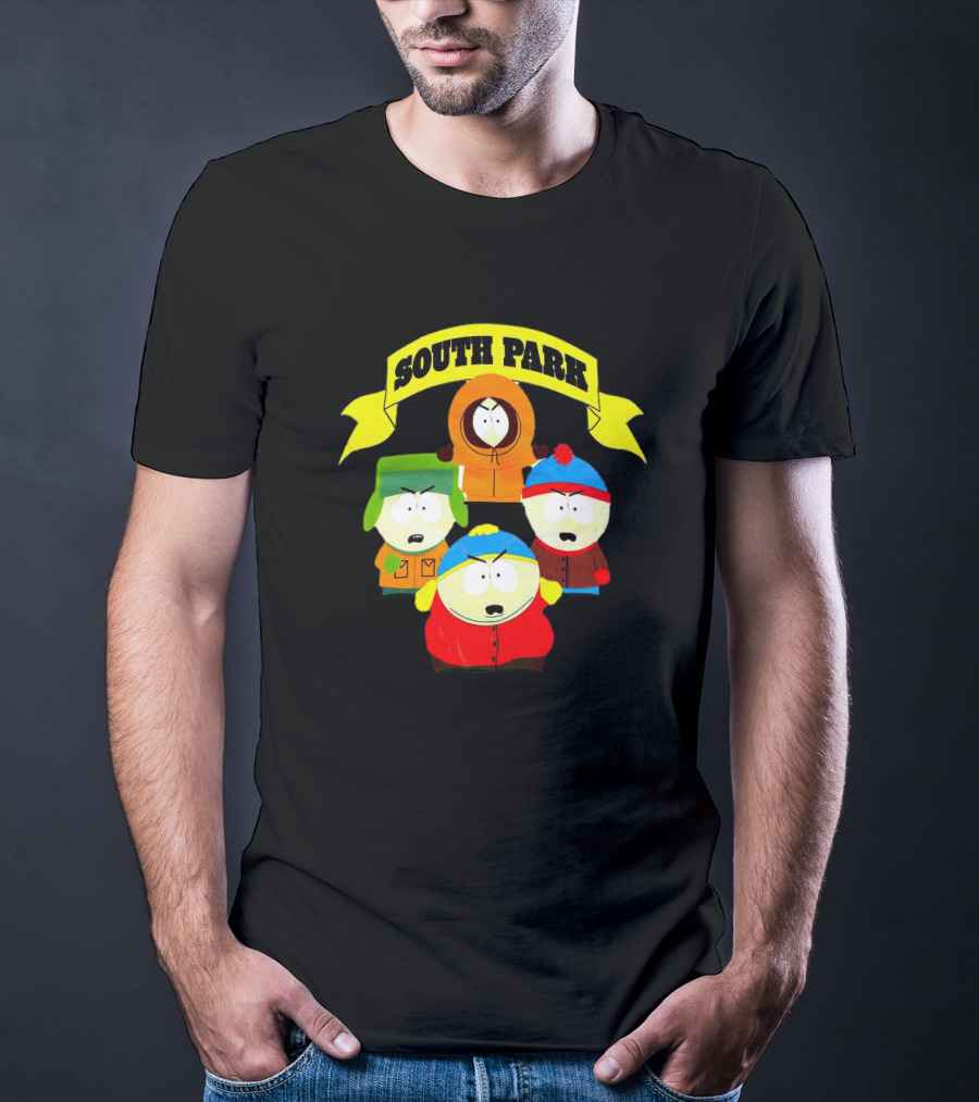 South Park Characters Iconic Group Kenny Kyle Stan Cartman T-Shirt