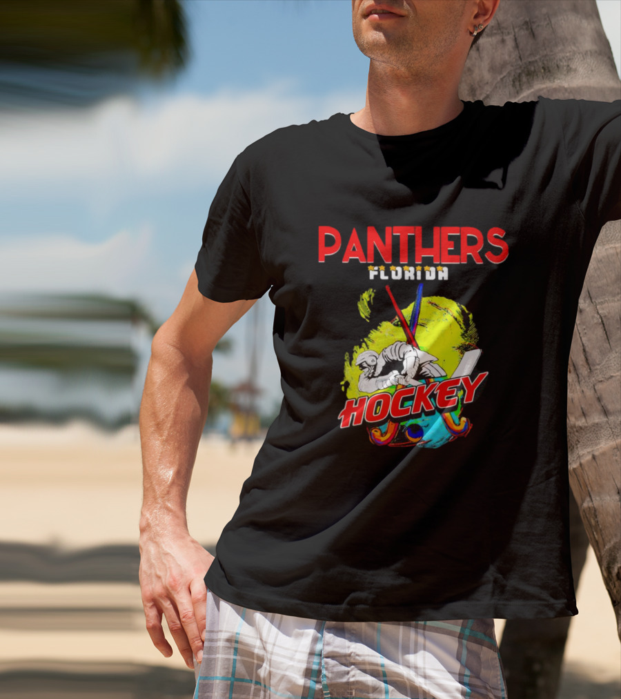 Panthers Florida Hockey Bold Colorful T-Shirt