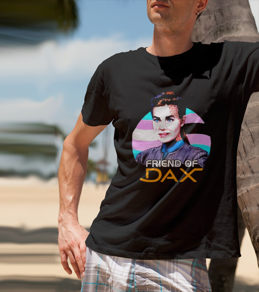 Friend Of Dax Star Trek Trans Pride Background T-Shirt