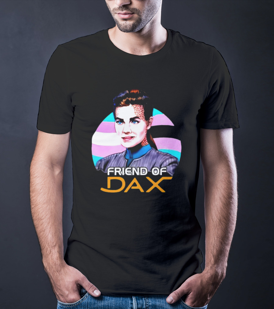 Friend Of Dax Star Trek Trans Pride Background T-Shirt