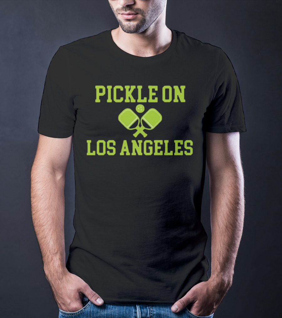Pickle On Los Angeles Paddle Ball T-Shirt