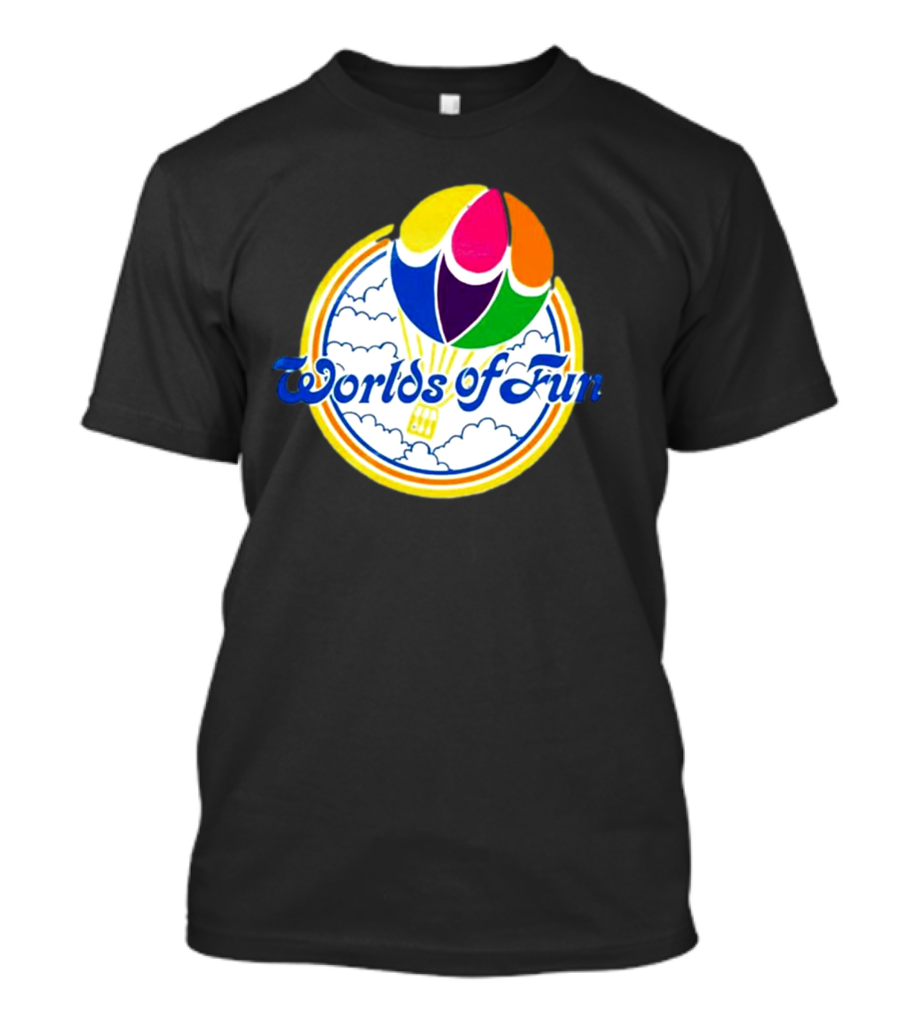 Worlds Of Fun Hot Air Balloon Adventure Theme Park T-Shirt