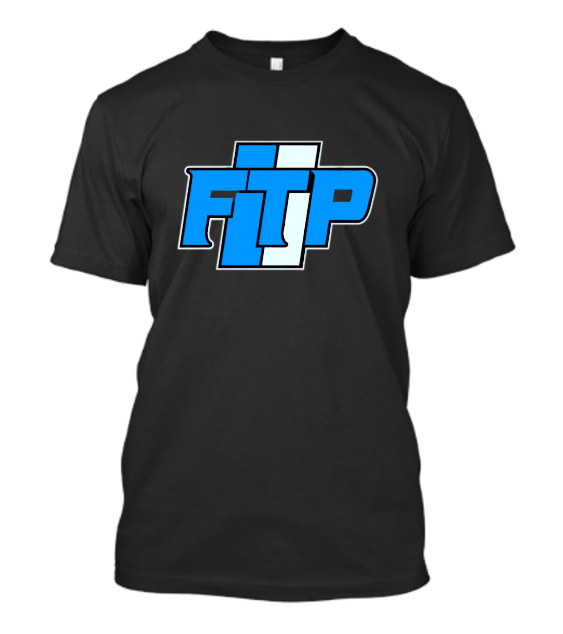 Detroit Lions FTP Blue And White T-Shirt