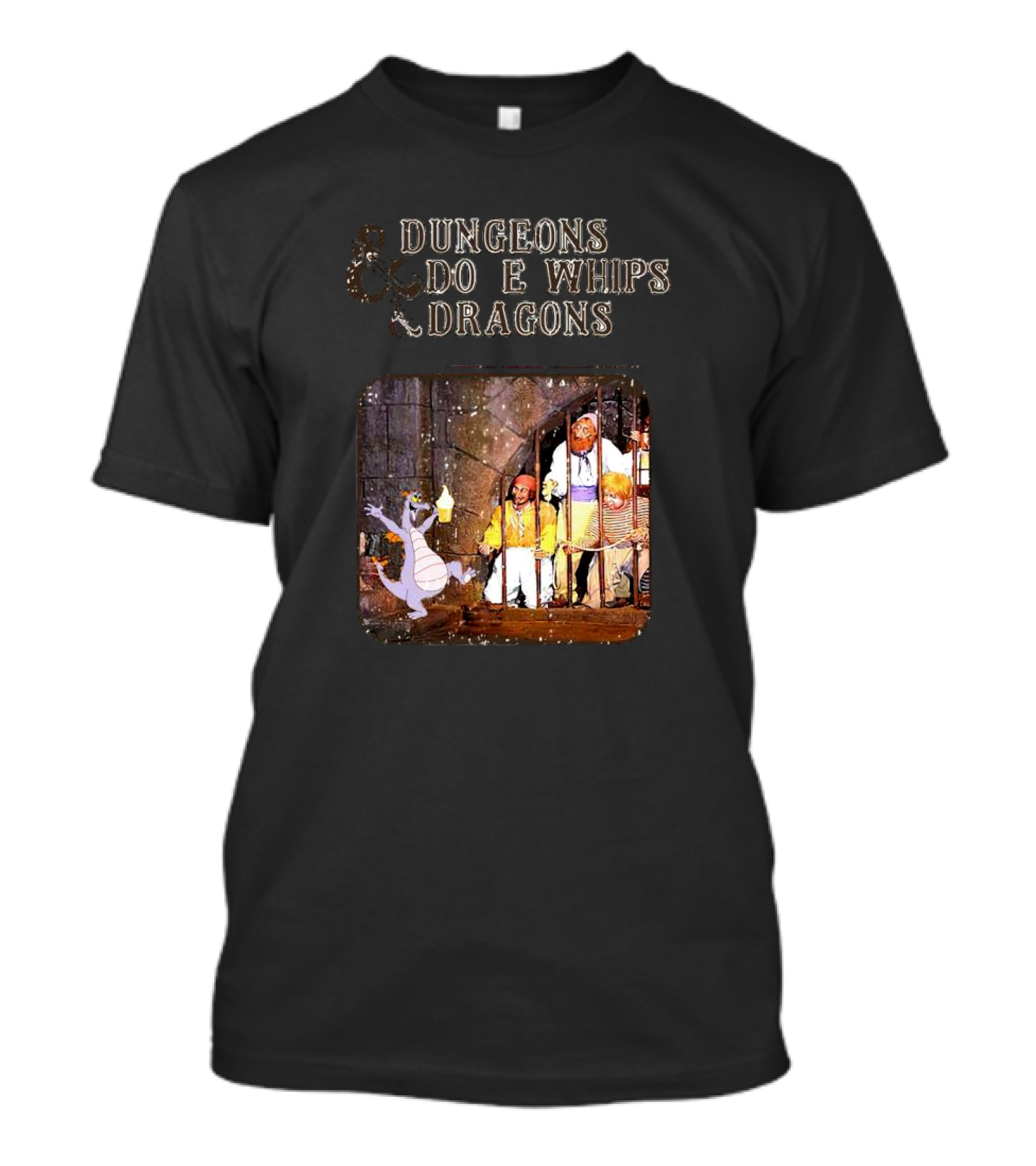 Dungeons And Dole Whips And Dragons Figment Fantasy Adventure T-Shirt