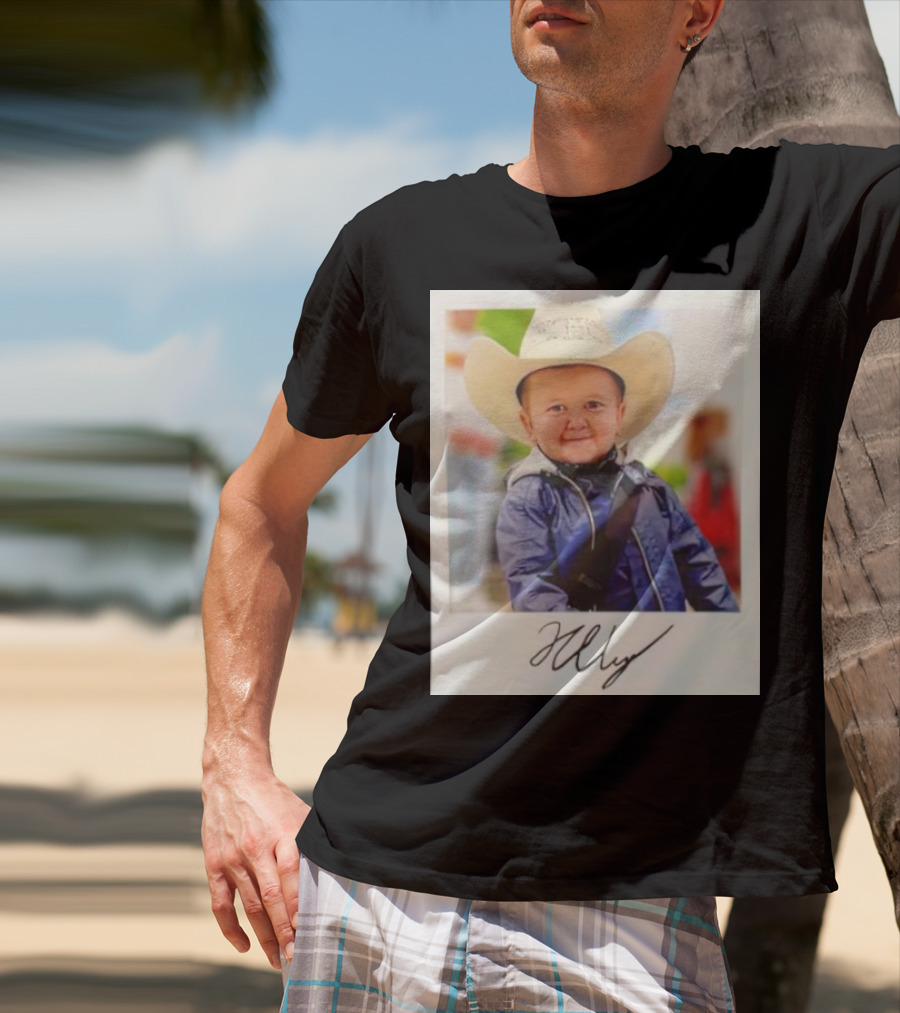 Hasbulla Magomedov Cowboy Polaroid Signature Image T-Shirt