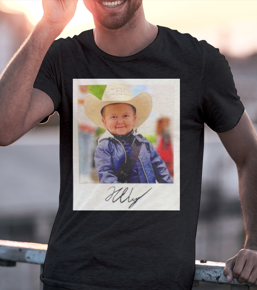Hasbulla Magomedov Cowboy Polaroid Signature Image T-Shirt