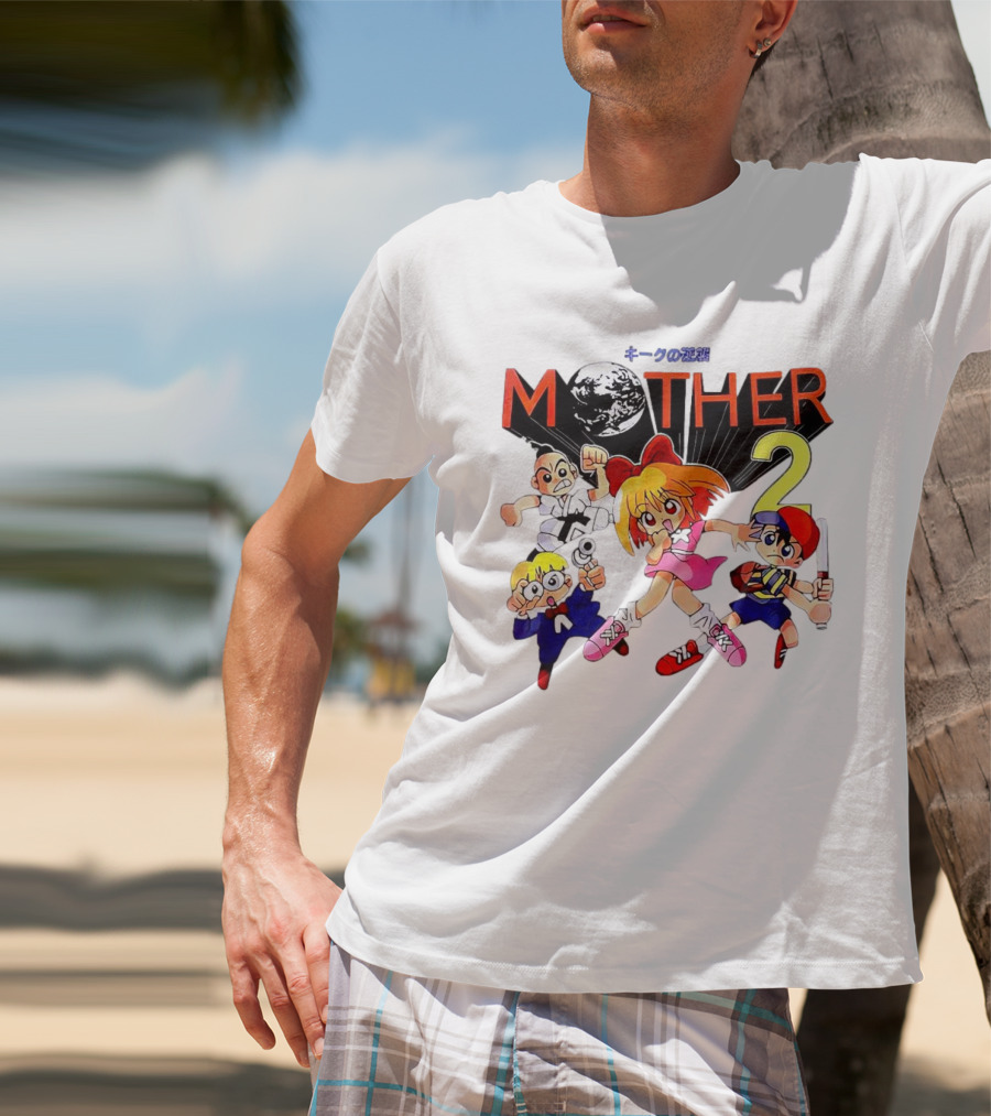 Mother 2 Comix Nintendo Game Characters And Earth T-Shirt