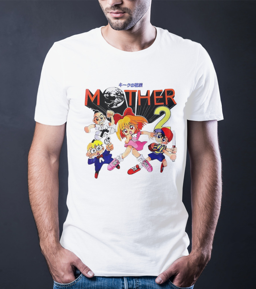 Mother 2 Comix Nintendo Game Characters And Earth T-Shirt