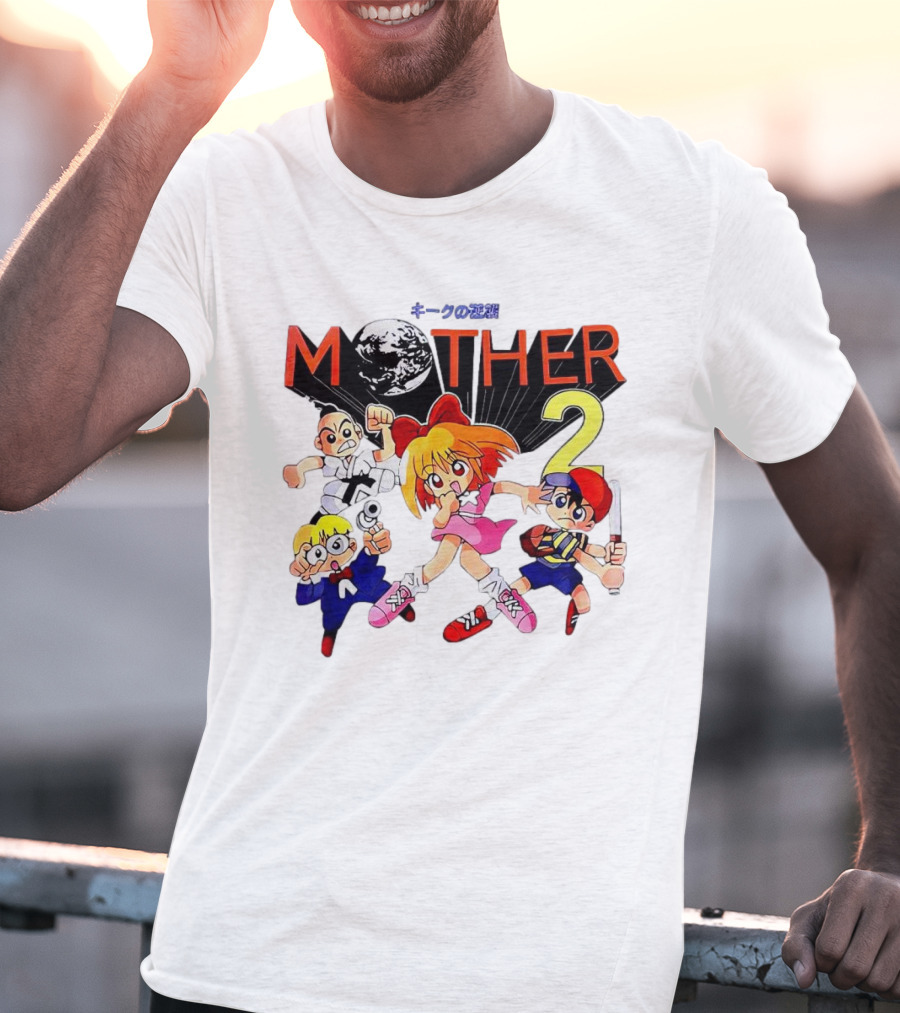 Mother 2 Comix Nintendo Game Characters And Earth T-Shirt