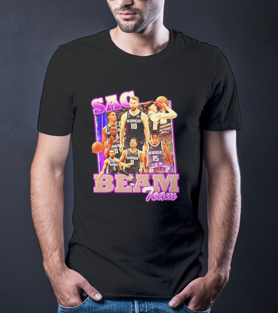 Sacramento Kings Sac Beam Team Basketball Players T-Shirt