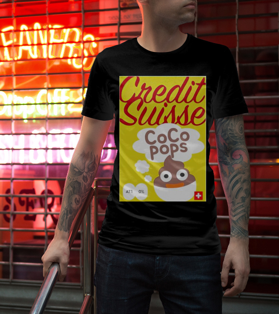 Credit Suisse CoCo Pops Parody Box AT1 0% T-Shirt