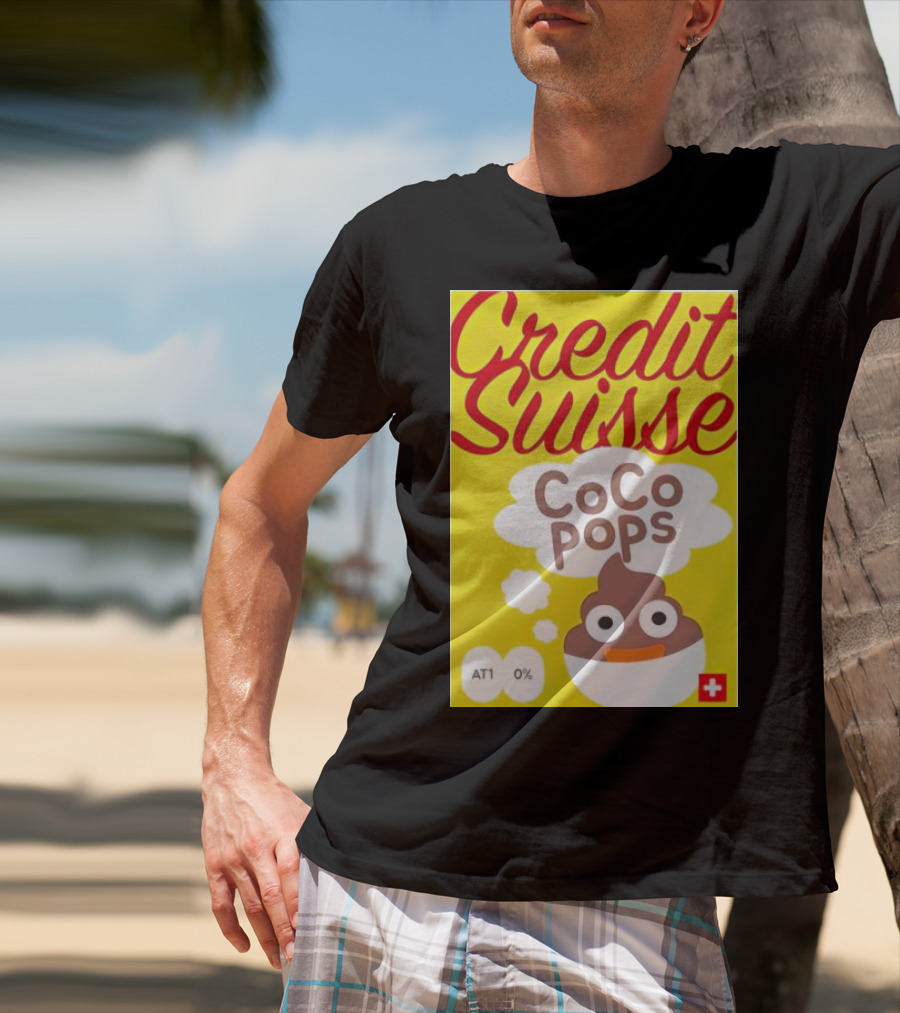 Credit Suisse CoCo Pops Parody Box AT1 0% T-Shirt