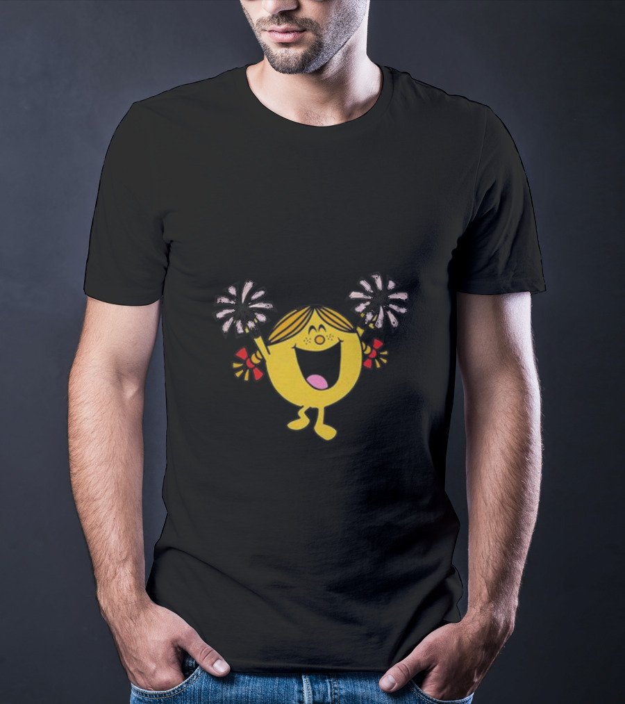 Little Miss Cheerleader Enthusiastic Pom-Pom Dance T-Shirt