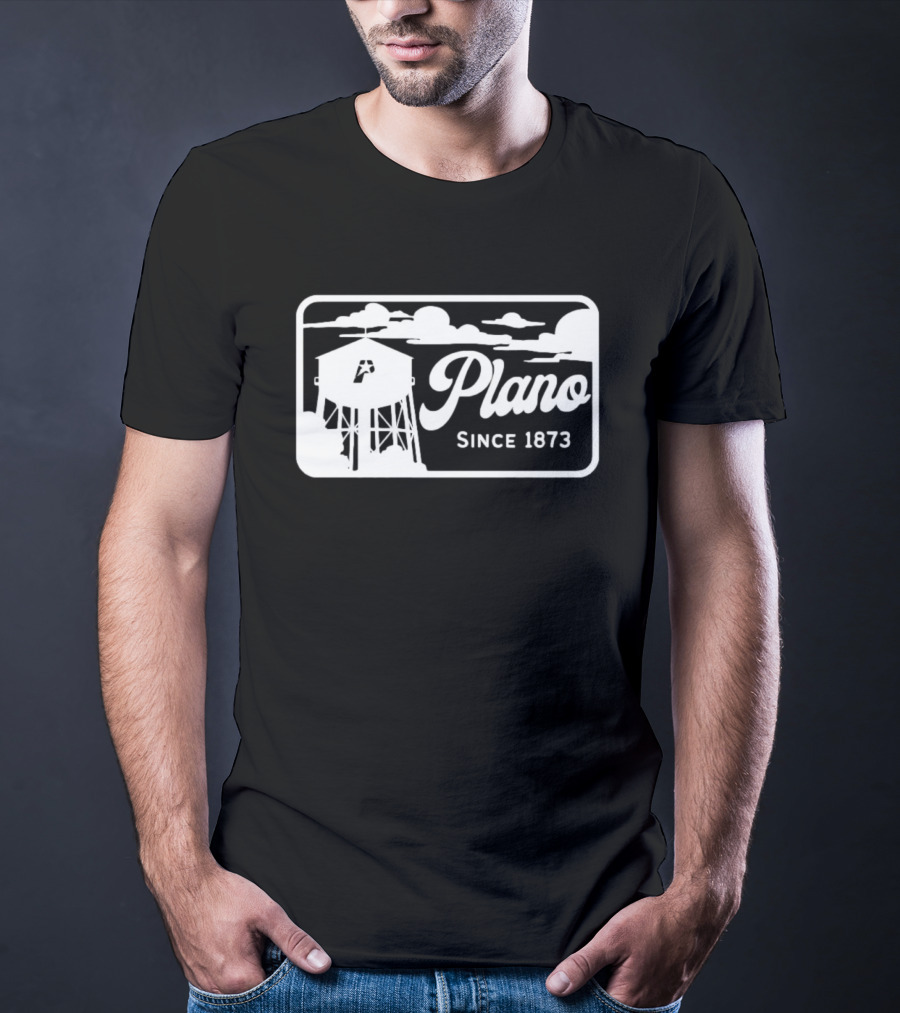 Plano Since 1873 Water Tower T-Shirt