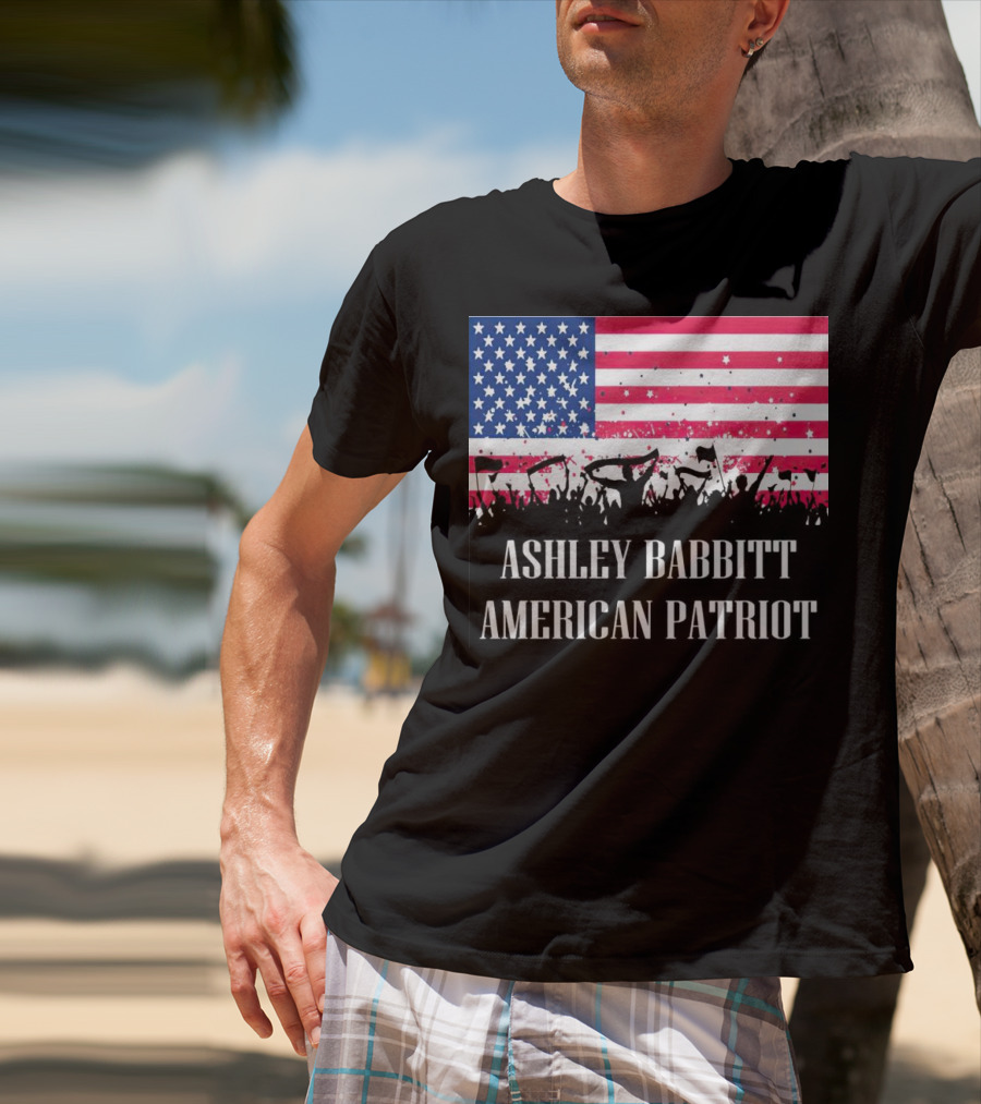 Ashley Babbitt American Patriot USA Flag Protesters T-Shirt