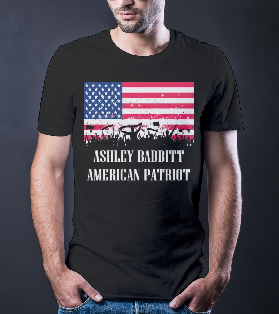 Ashley Babbitt American Patriot USA Flag Protesters T-Shirt