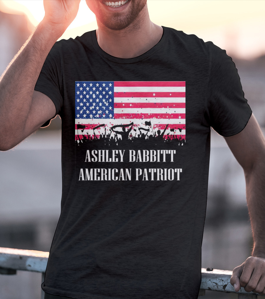 Ashley Babbitt American Patriot USA Flag Protesters T-Shirt