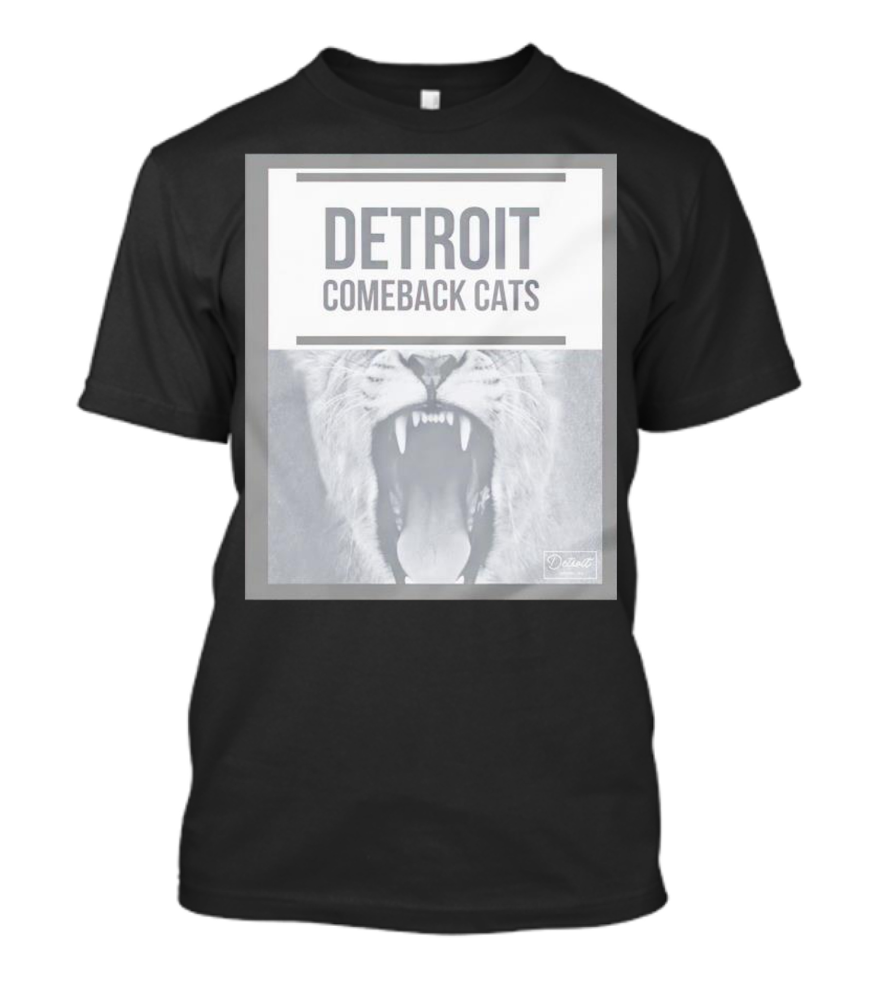 Detroit Comeback Cats Roaring Lion T-Shirt