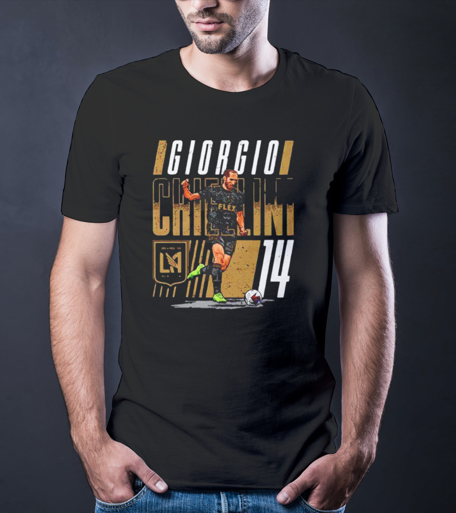 Giorgio Chiellini LAFC Flex Number 14 Los Angeles T-Shirt