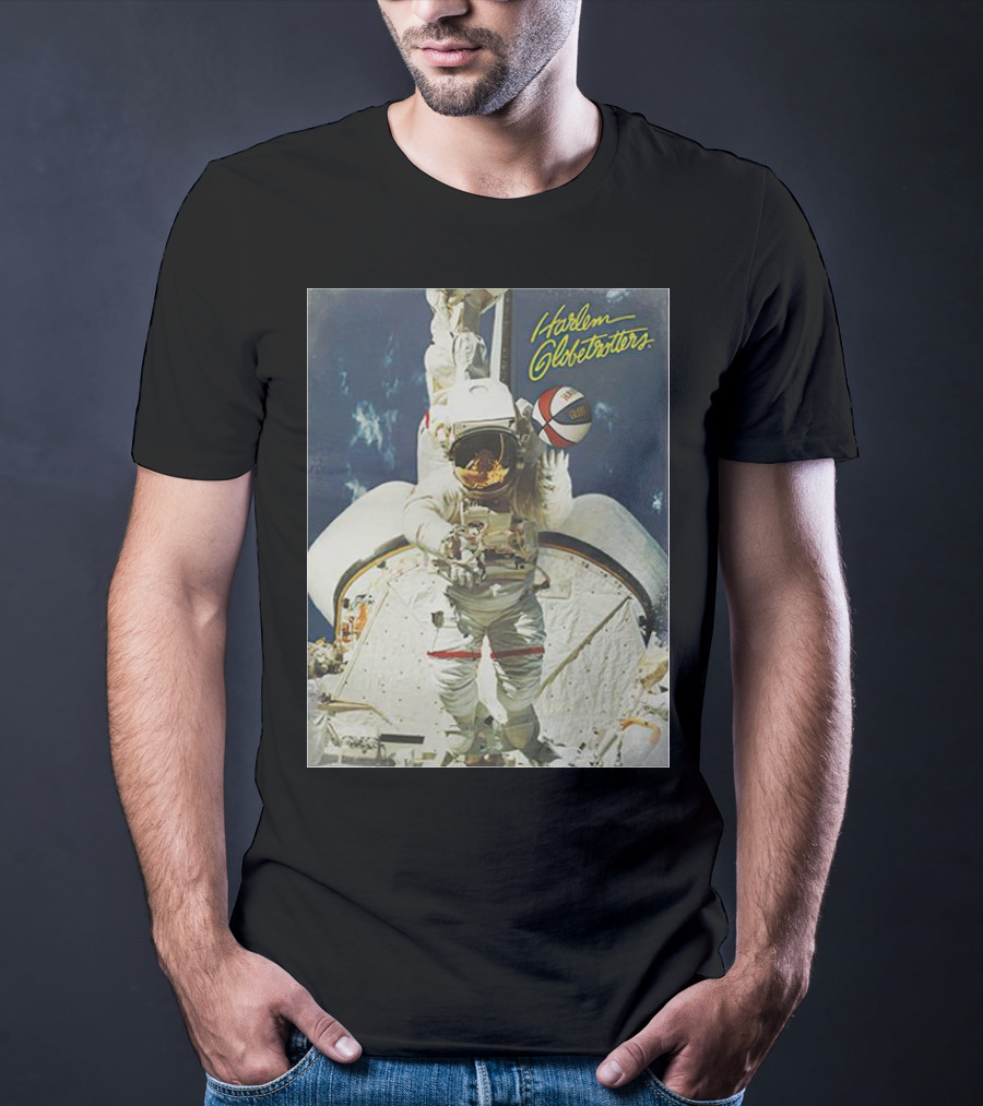 Harlem Globetrotters Astronaut Space Basketball Adventure T-Shirt