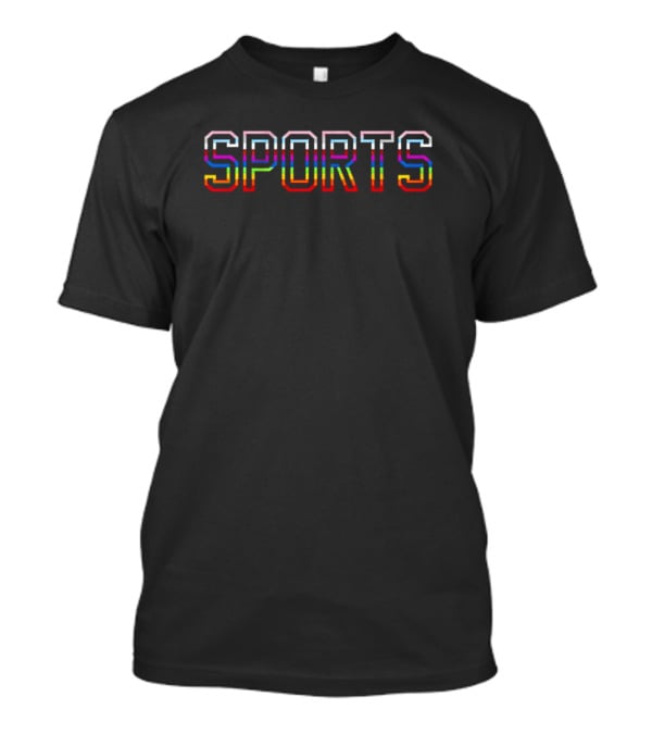 SPORTS Pride Rainbow Lettering T-Shirt