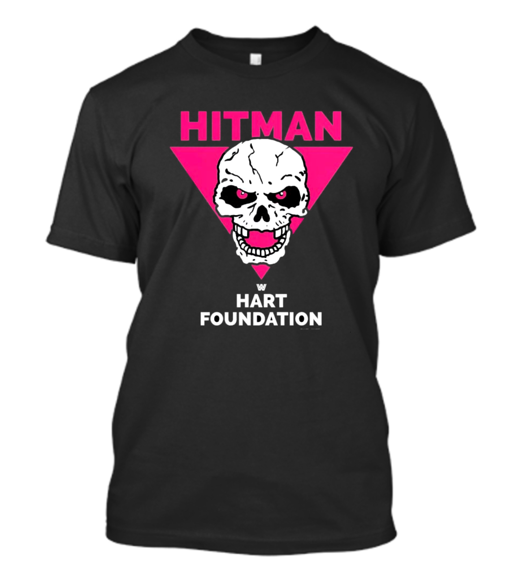 Hitman Skull Pink Triangle W Hart Foundation T-Shirt