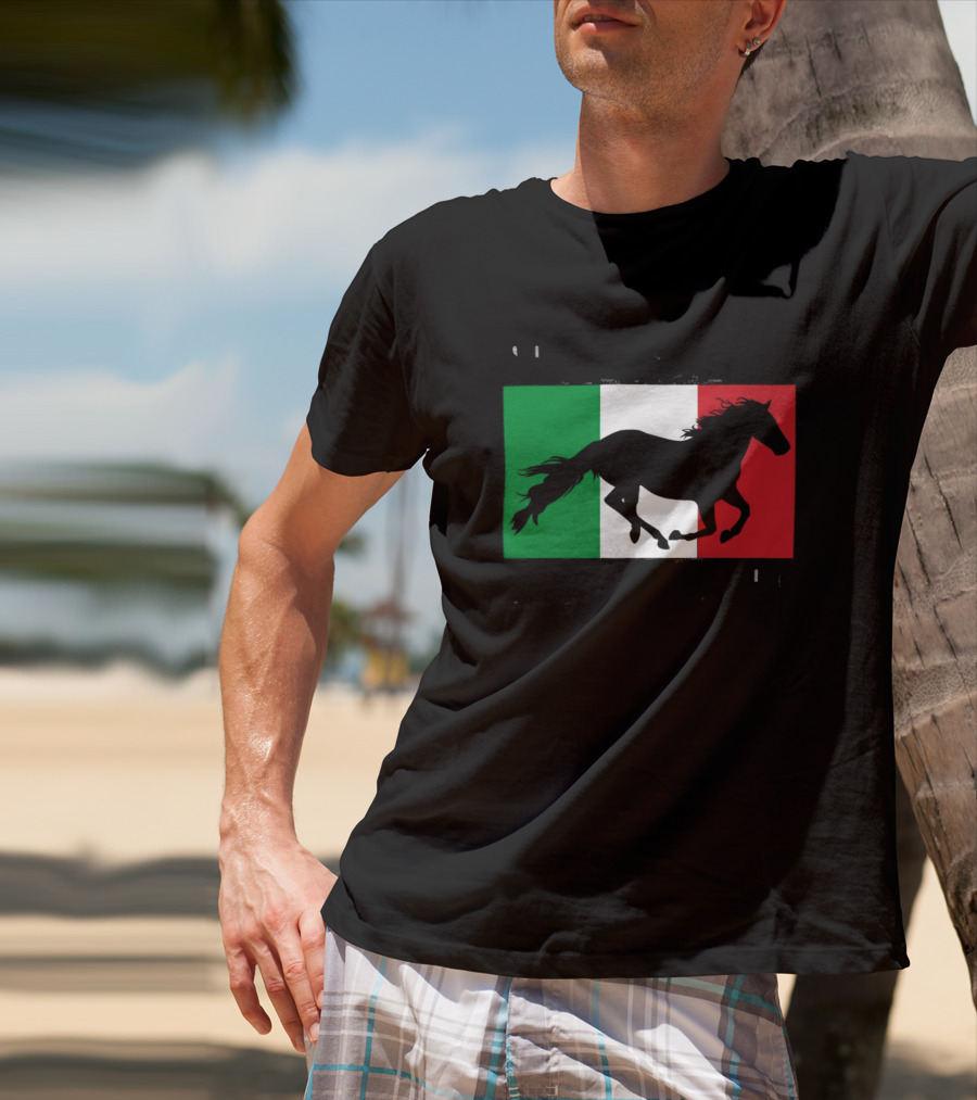 Save A Stallion Ride An Italian Italy Flag Stallion T-Shirt