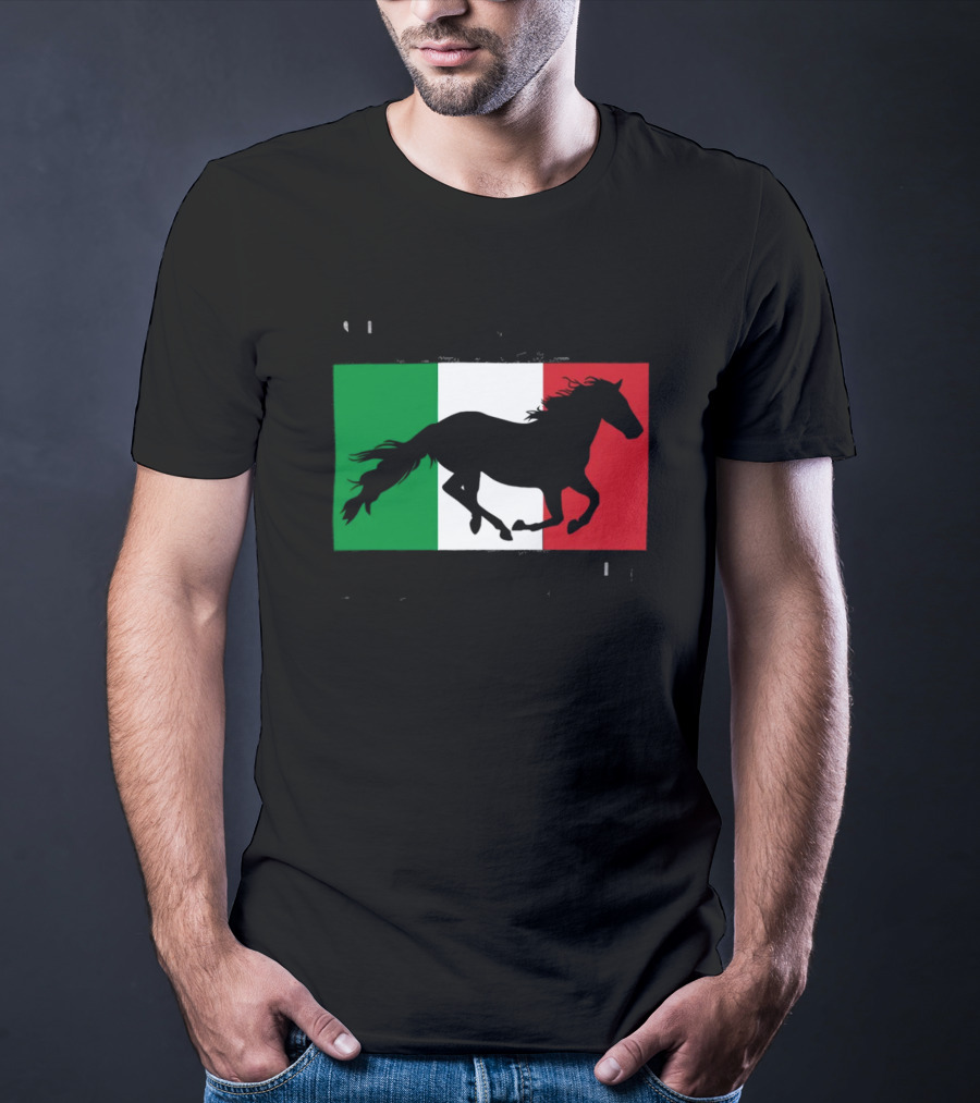 Save A Stallion Ride An Italian Italy Flag Stallion T-Shirt