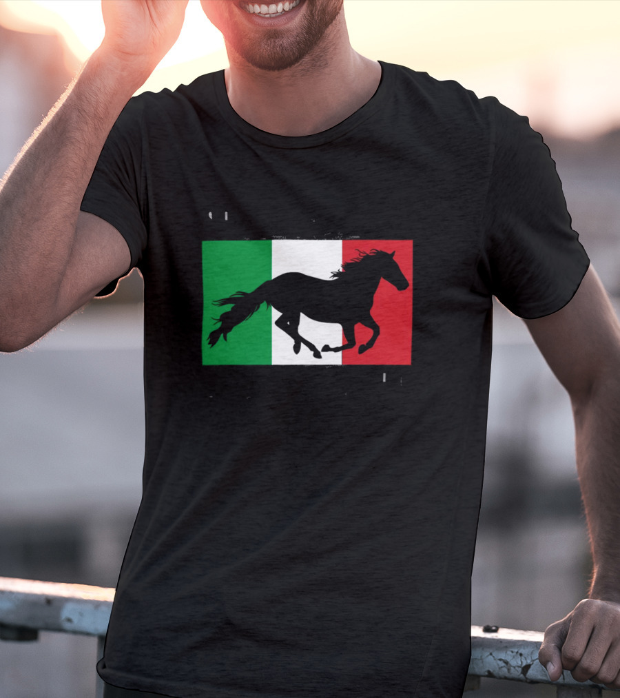 Save A Stallion Ride An Italian Italy Flag Stallion T-Shirt