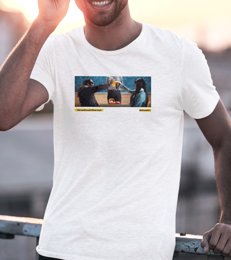 The Cardi B And Offset Meal McDonald's Celebration At Table T-Shirt