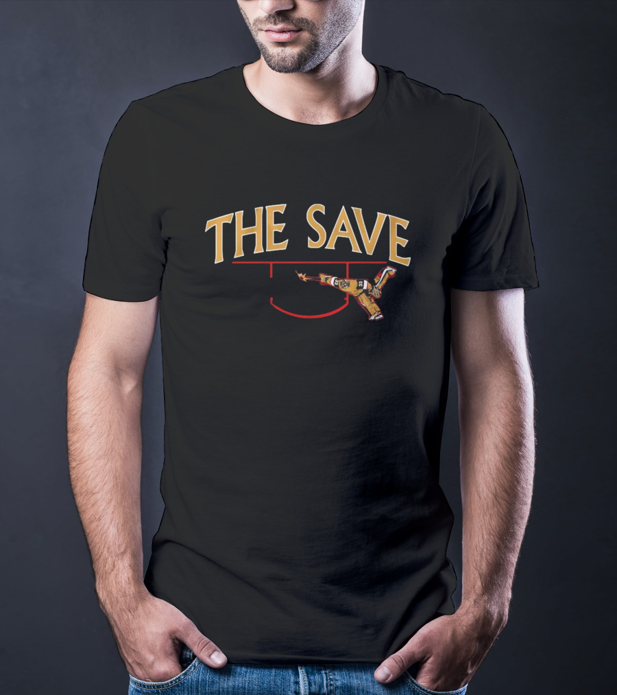 Adin Hill The Save Vegas Hockey Signature T-Shirt