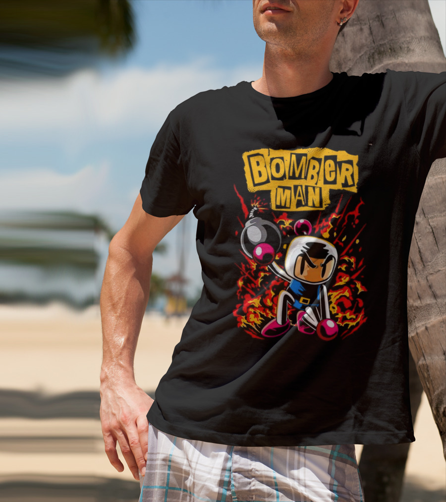 Bomberman Dynamic Action Explosion Iconic T-Shirt