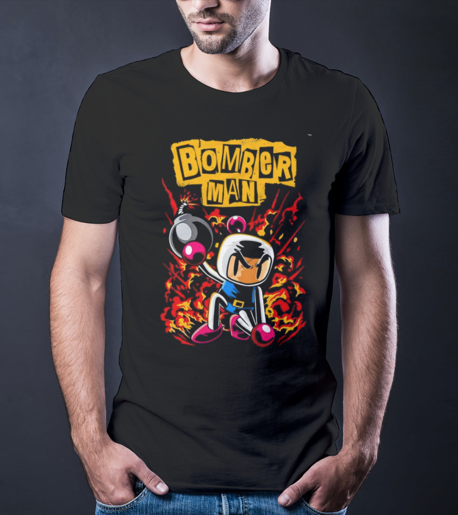 Bomberman Dynamic Action Explosion Iconic T-Shirt