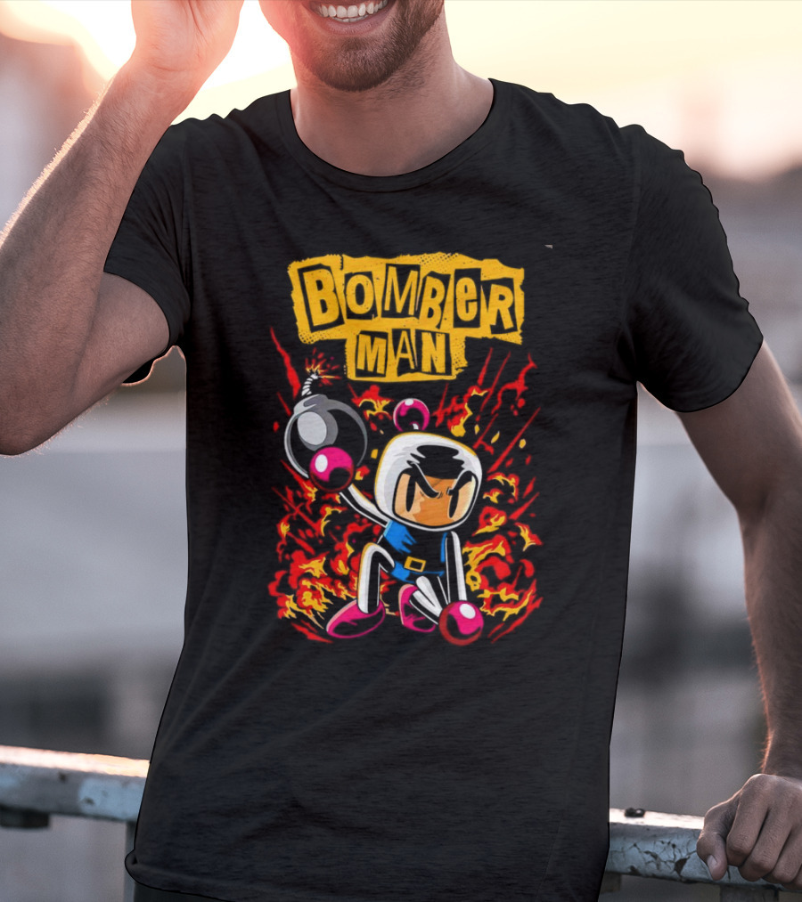 Bomberman Dynamic Action Explosion Iconic T-Shirt