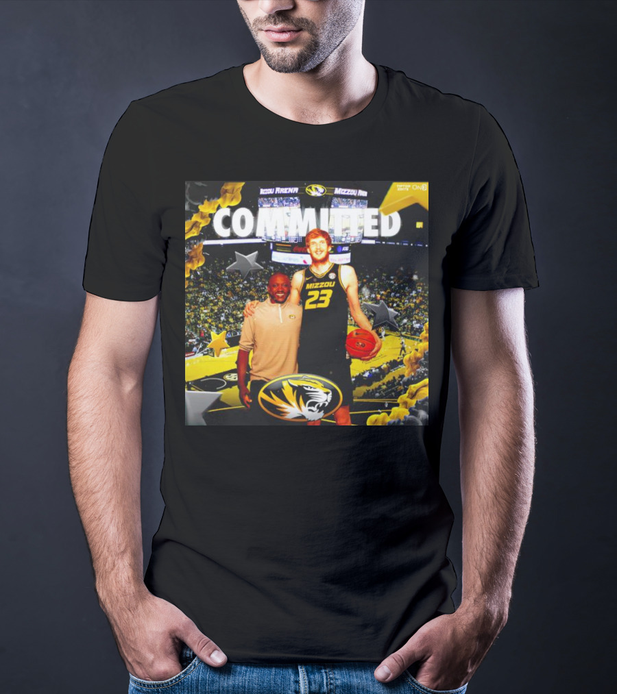 Connor Vanover Mizzou Arena Basketball Commitment With Tigers T-Shirt