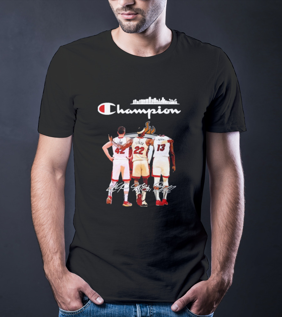 Champion Miami Heat Love Butler Adebayo Signatures T-Shirt