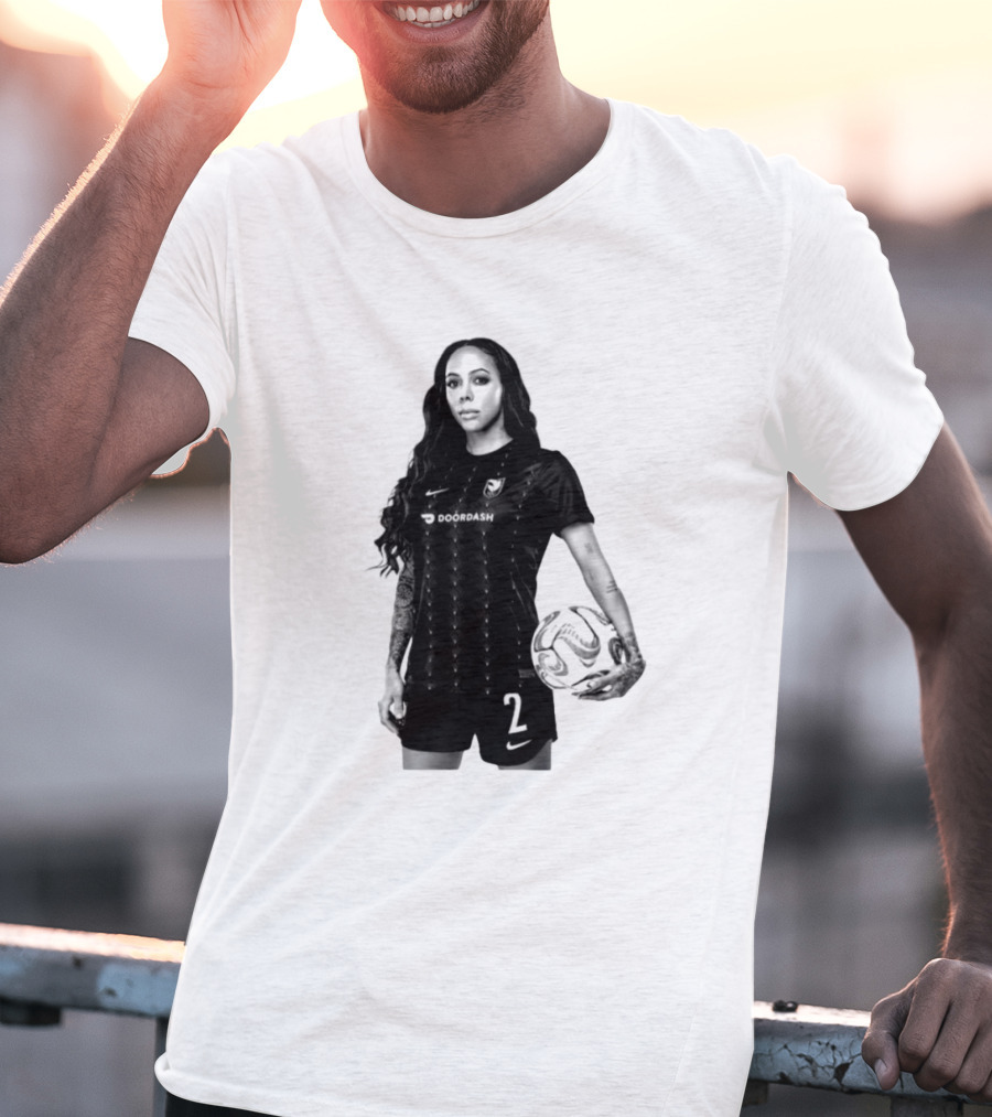 League Sydney Leroux 2 DoorDash Soccer T-Shirt
