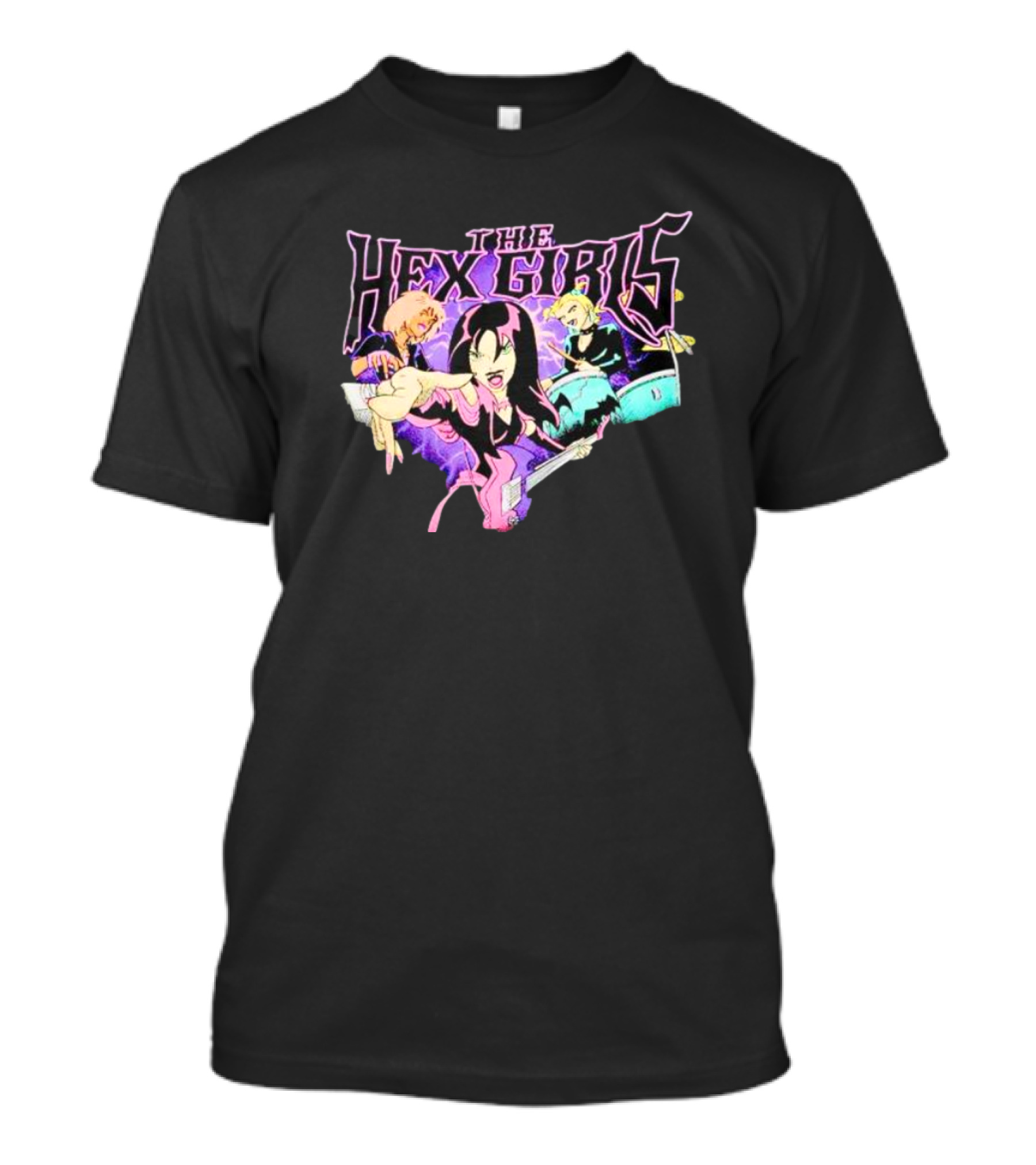 The Hex Girls Animated Band Halloween Goth Rock Trio T-Shirt
