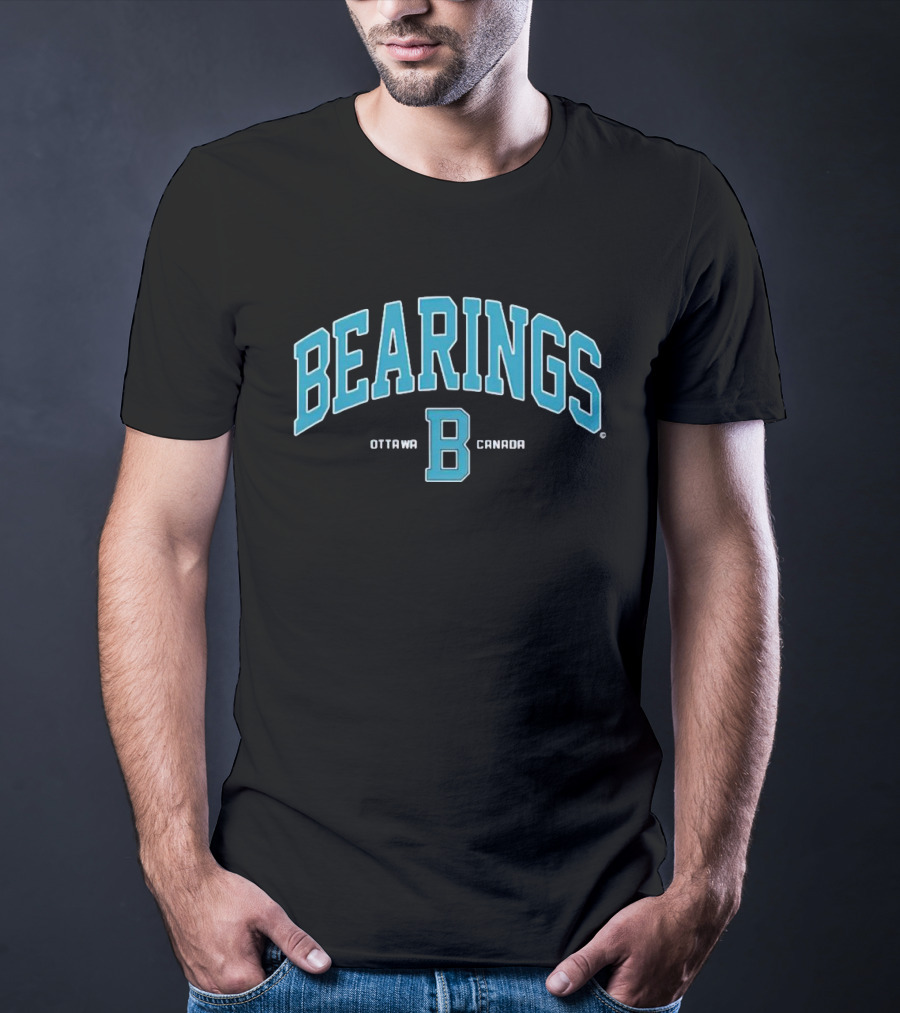Bearings Ottawa B Canada Blue Athletic T-Shirt