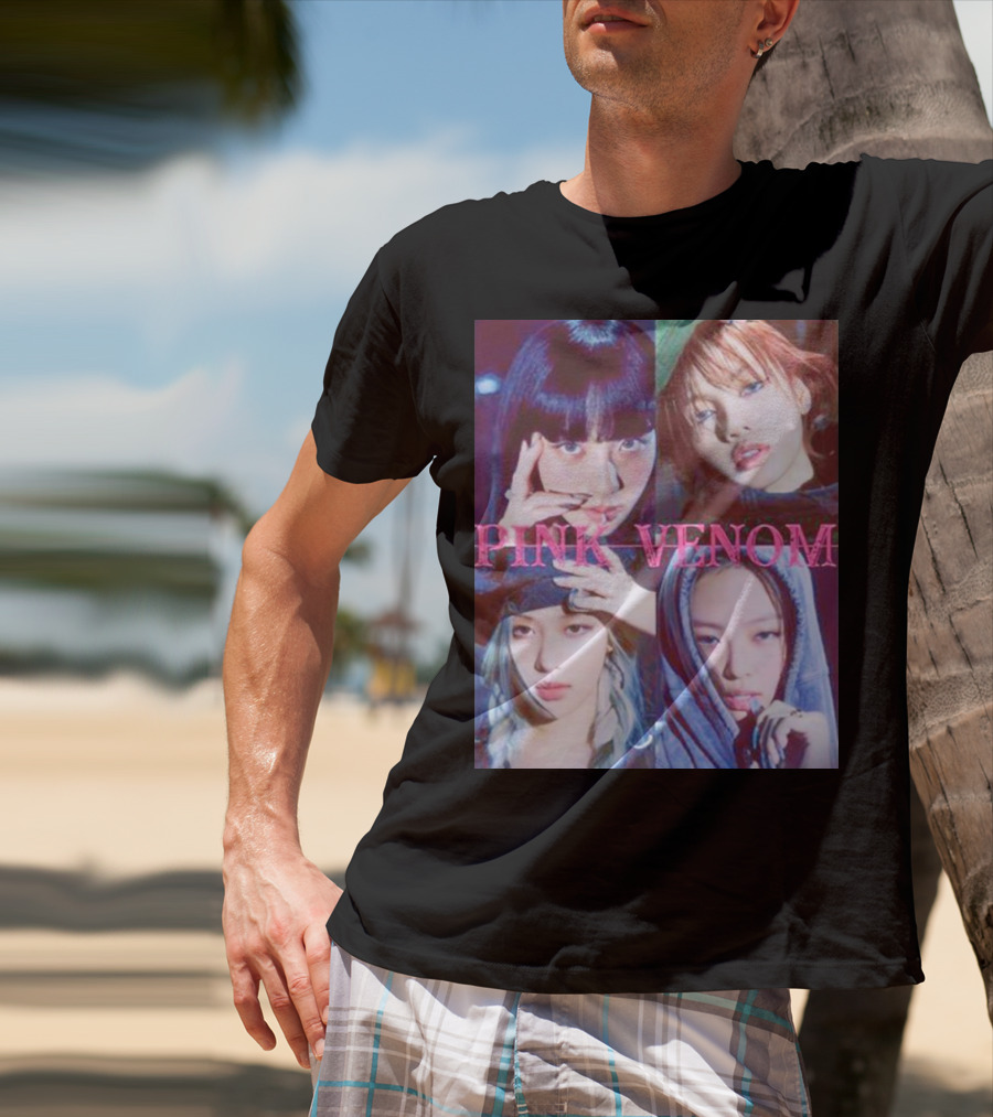 BLACKPINK Born Pink Pink Venom Album Cover T-Shirt