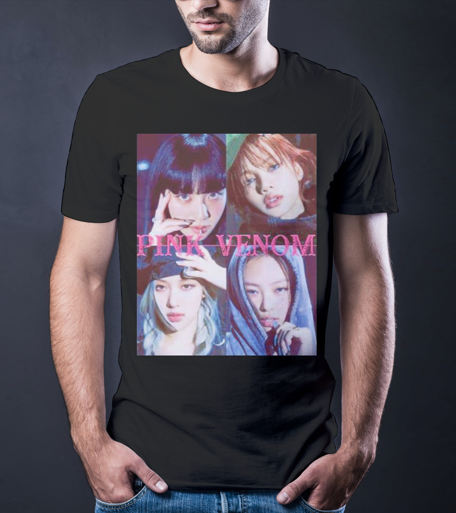 BLACKPINK Born Pink Pink Venom Album Cover T-Shirt