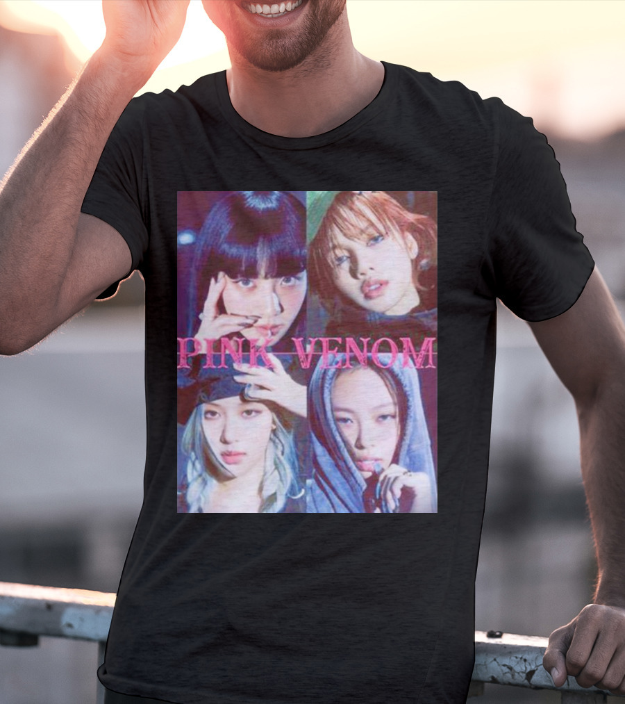 BLACKPINK Born Pink Pink Venom Album Cover T-Shirt