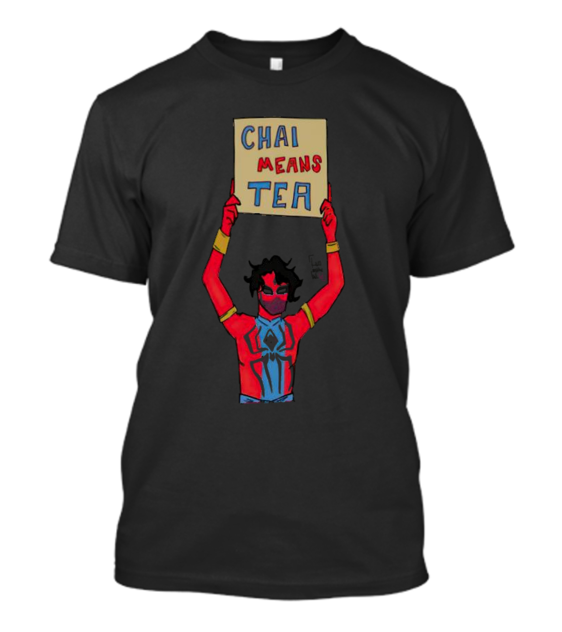 Chai Means Tea Spider Man T-Shirt