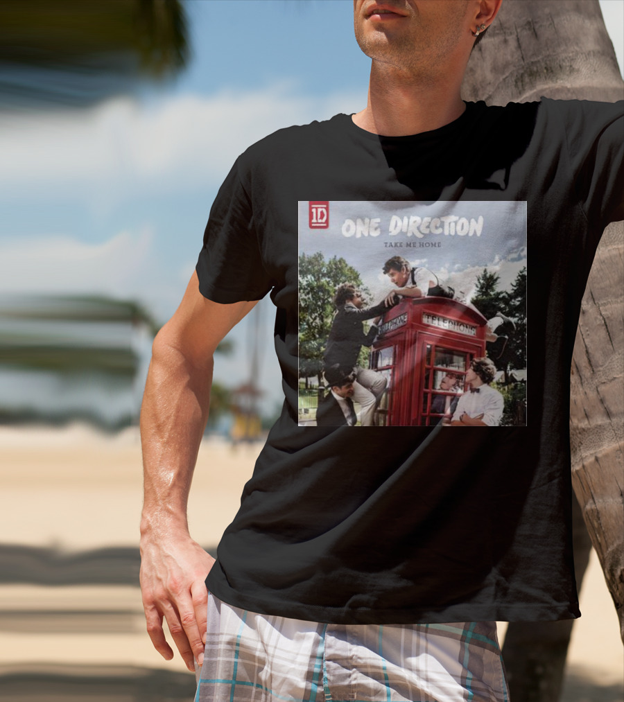 One Direction Take Me Home Red Telephone Booth Scene T-Shirt