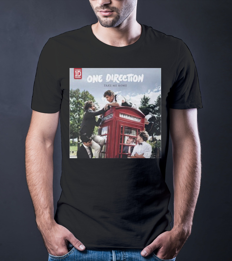 One Direction Take Me Home Red Telephone Booth Scene T-Shirt